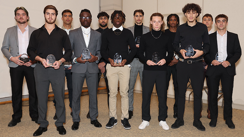 Lauréates des prix de l’ACSC en soccer masculin